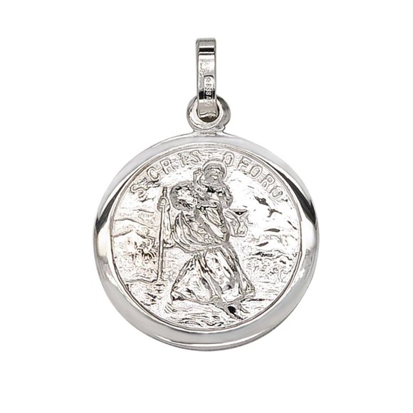 Avital & Co Jewelry Jewelry - 925 Sterling Silver St. Christopher Religious Medal Pendant Necklace Italy